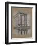 Brushwork Architecture Study IV-Ethan Harper-Framed Art Print