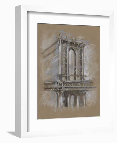 Brushwork Architecture Study IV-Ethan Harper-Framed Art Print