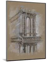 Brushwork Architecture Study IV-Ethan Harper-Mounted Art Print