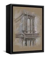 Brushwork Architecture Study IV-Ethan Harper-Framed Stretched Canvas