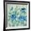 Brushy Blue Flowers II-Silvia Vassileva-Framed Art Print