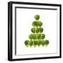 Brussel Sprout in Christmas Tree Shape-null-Framed Photographic Print