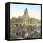 Brussels (Belgium), Panorama of the Courthouse-Leon, Levy et Fils-Framed Stretched Canvas