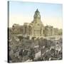 Brussels (Belgium), Panorama of the Courthouse-Leon, Levy et Fils-Stretched Canvas