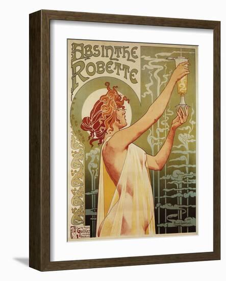 Brussels, Belgium - Robette Absinthe Advertisement Poster-Lantern Press-Framed Art Print