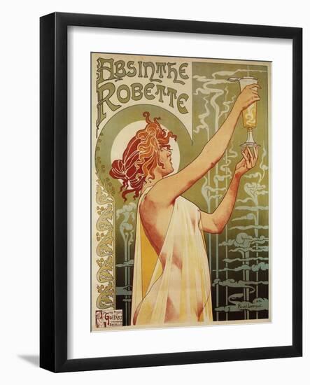 Brussels, Belgium - Robette Absinthe Advertisement Poster-Lantern Press-Framed Art Print