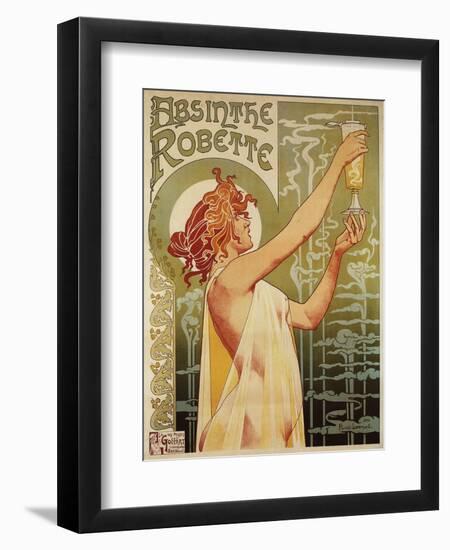 Brussels, Belgium - Robette Absinthe Advertisement Poster-Lantern Press-Framed Art Print