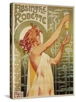 Brussels, Belgium - Robette Absinthe Advertisement Poster-Lantern Press-Stretched Canvas