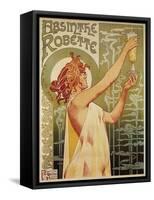 Brussels, Belgium - Robette Absinthe Advertisement Poster-Lantern Press-Framed Stretched Canvas