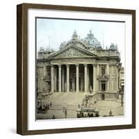 Brussels (Belgium), the Stock Exchange-Leon, Levy et Fils-Framed Photographic Print