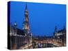 Brussels Grand Place 2-Charles Bowman-Stretched Canvas