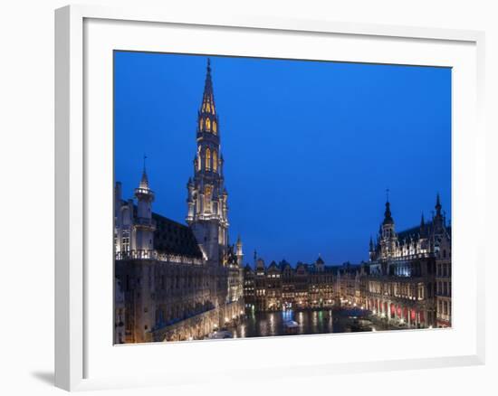 Brussels Grand Place 2-Charles Bowman-Framed Photographic Print