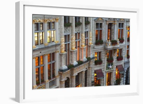 Brussels Grand Place-Charles Bowman-Framed Photographic Print