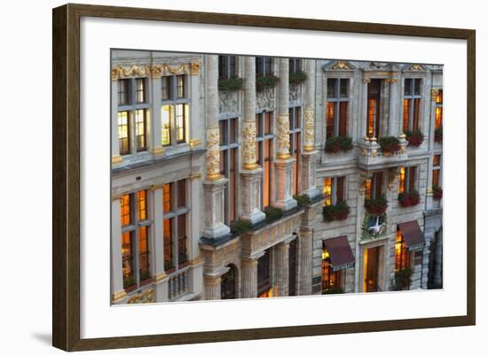 Brussels Grand Place-Charles Bowman-Framed Photographic Print