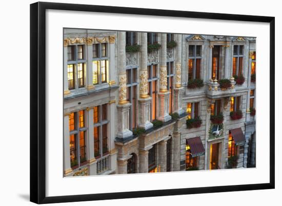 Brussels Grand Place-Charles Bowman-Framed Photographic Print