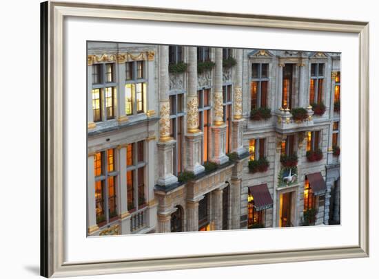 Brussels Grand Place-Charles Bowman-Framed Photographic Print