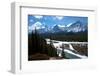 Brussels Peak and the Athabasca River in Jasper National Park, Alberta, Canada-Richard Wright-Framed Photographic Print