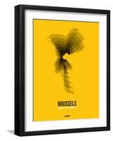 Brussels Radiant Map 4-NaxArt-Framed Art Print