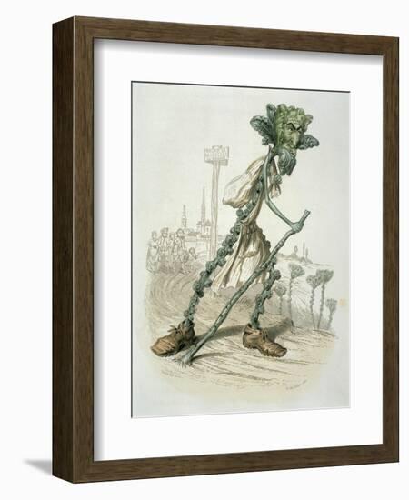 Brussels Sprouts and Historic Persons in Brabantle-Amedee Varin-Framed Giclee Print