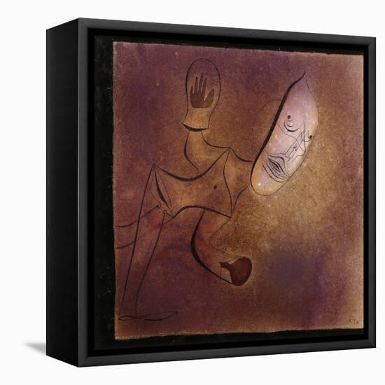 Brutal Pierrot-Paul Klee-Framed Stretched Canvas