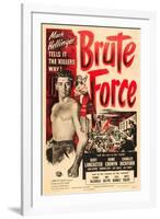 Brute Force, Burt Lancaster, Yvonne De Carlo, 1947-null-Framed Art Print