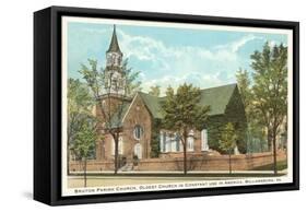 Bruton Parish Church, Williamsburg, Virginia-null-Framed Stretched Canvas