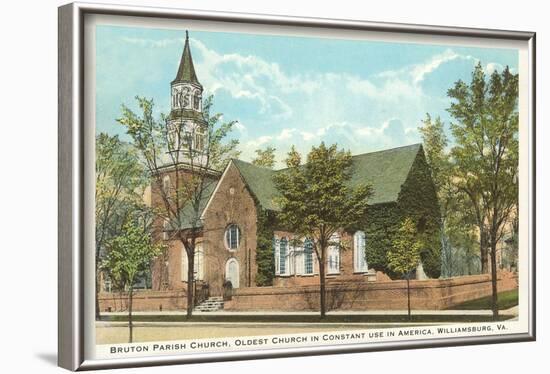 Bruton Parish Church, Williamsburg, Virginia-null-Framed Art Print