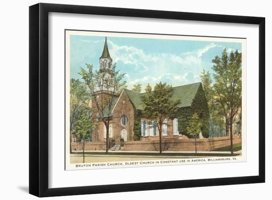 Bruton Parish Church, Williamsburg, Virginia-null-Framed Art Print