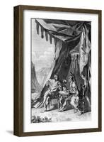 Brutus and Cassius in Brutus's Tent, Act IV Scene III from "Julius Caesar" by William Shakespeare-Francis Hayman-Framed Giclee Print