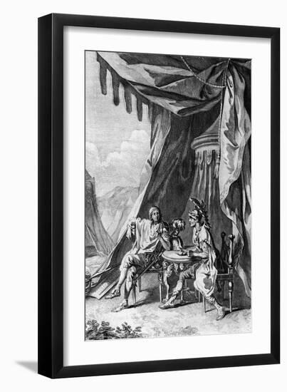 Brutus and Cassius in Brutus's Tent, Act IV Scene III from "Julius Caesar" by William Shakespeare-Francis Hayman-Framed Giclee Print