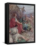 Brutus and His Companions after the Battle of Philippi-William Rainey-Framed Stretched Canvas