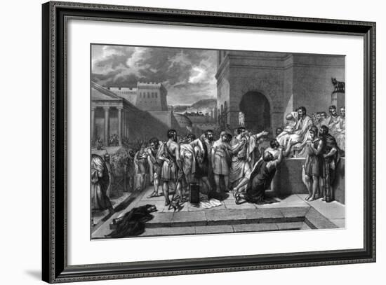 Brutus Condemns Sons-G Guillon Lethiere-Framed Photographic Print