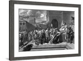 Brutus Condemns Sons-G Guillon Lethiere-Framed Photographic Print