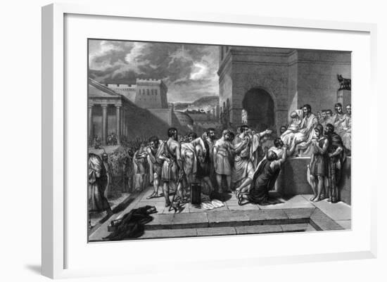 Brutus Condemns Sons-G Guillon Lethiere-Framed Photographic Print