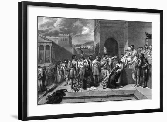 Brutus Condemns Sons-G Guillon Lethiere-Framed Photographic Print