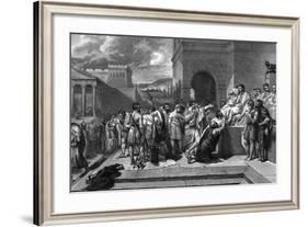 Brutus Condemns Sons-G Guillon Lethiere-Framed Photographic Print