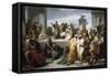 Brutus Displaying Lucretia's Body to People of Rome-Francesco Coghetti-Framed Stretched Canvas