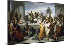 Brutus Displaying Lucretia's Body to People of Rome-Francesco Coghetti-Mounted Giclee Print