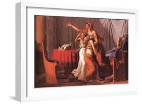 Brutus Liktoren Bring His Dead Sons-Jacques-Louis David-Framed Art Print