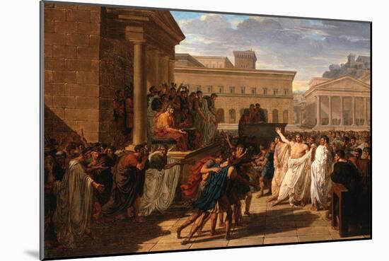Brutus Listening to the Ambassadors from the Tarquins, c.1815-Louis Lafitte-Mounted Giclee Print