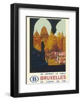 Bruxelles (Brussels) Belgium - Is Reached Best by Railway-Frank H^ Mason-Framed Art Print