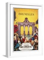 Bruxelles Cinquieme Foire Commerciale Poster-Willy Thiriar-Framed Giclee Print