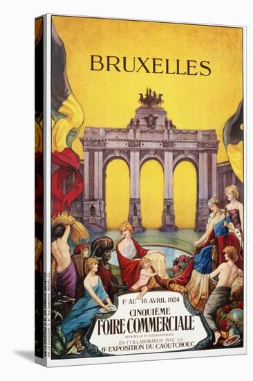 Bruxelles Cinquieme Foire Commerciale Poster-Willy Thiriar-Stretched Canvas