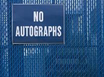 Sign on Chain-link Fence-Bryan Allen-Framed Photographic Print