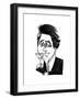 Bryan Ferry - Cartoon-Tom Bachtell-Framed Premium Giclee Print