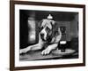 Bryan the St. Bernard Dog Enjoys a Pint, February 1956-null-Framed Photographic Print