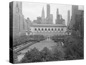 Bryant Park Looking toward Public Library-Philip Gendreau-Stretched Canvas