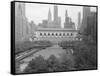 Bryant Park Looking toward Public Library-Philip Gendreau-Framed Stretched Canvas