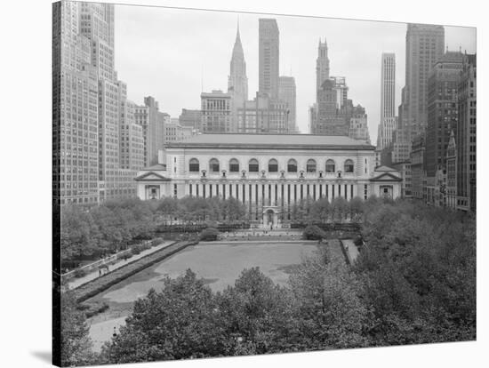 Bryant Park Looking toward Public Library-Philip Gendreau-Stretched Canvas