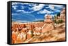 Bryce Amphitheater - Utah - Bryce Canyon National Park - United States-Philippe Hugonnard-Framed Stretched Canvas